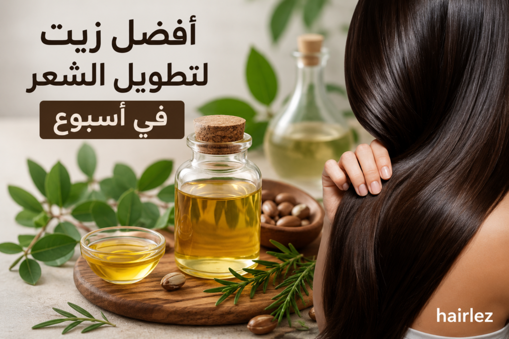أفضل زيت لتطويل الشعر في أسبوع