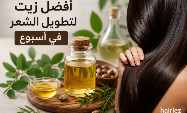 أفضل زيت لتطويل الشعر في أسبوع