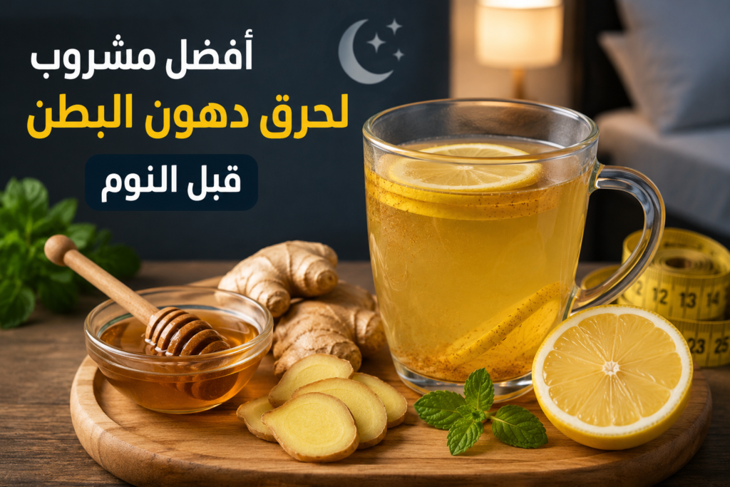 أفضل مشروب لحرق دهون البطن قبل النوم