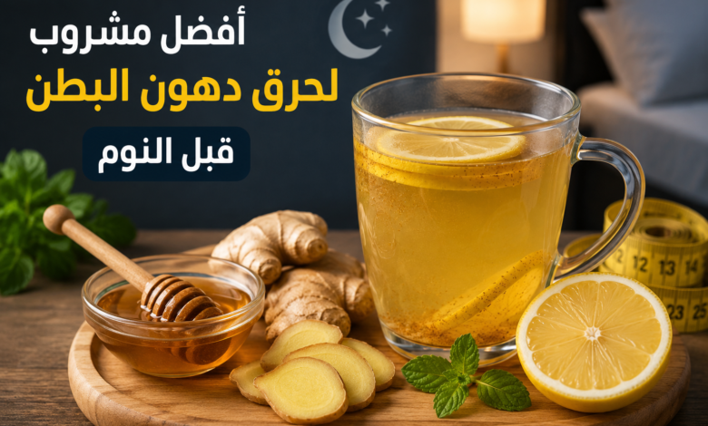 أفضل مشروب لحرق دهون البطن قبل النوم