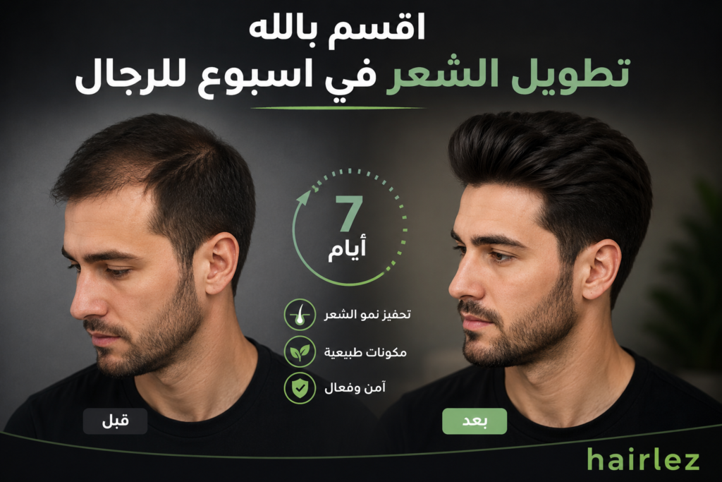 اقسم بالله تطويل الشعر في اسبوع للرجال