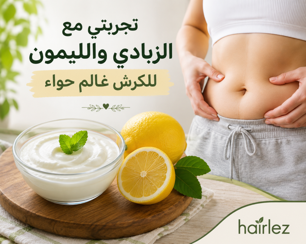 تجربتي مع الزبادي والليمون للكرش عالم حواء