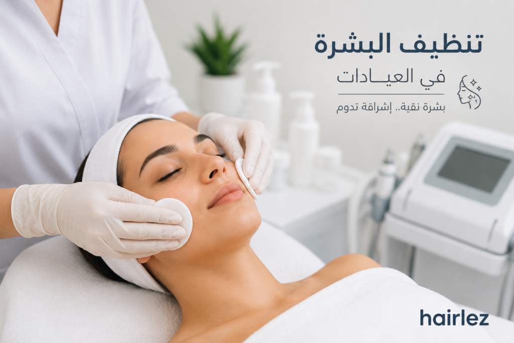 تنظيف البشرة في العيادات