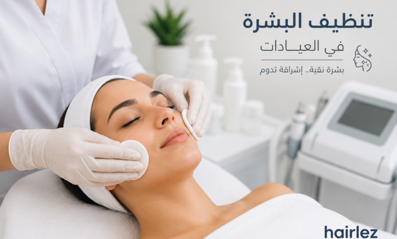 تنظيف البشرة في العيادات