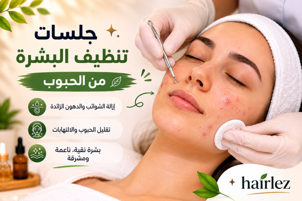 جلسات تنظيف البشرة من الحبوب