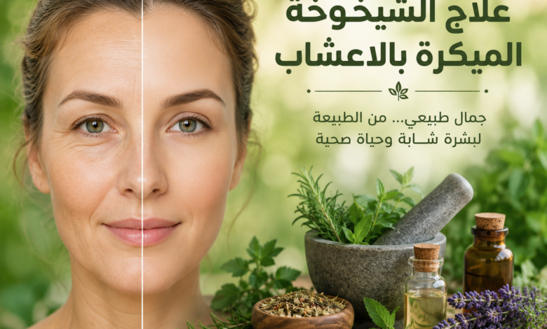 علاج الشيخوخة المبكرة بالاعشاب