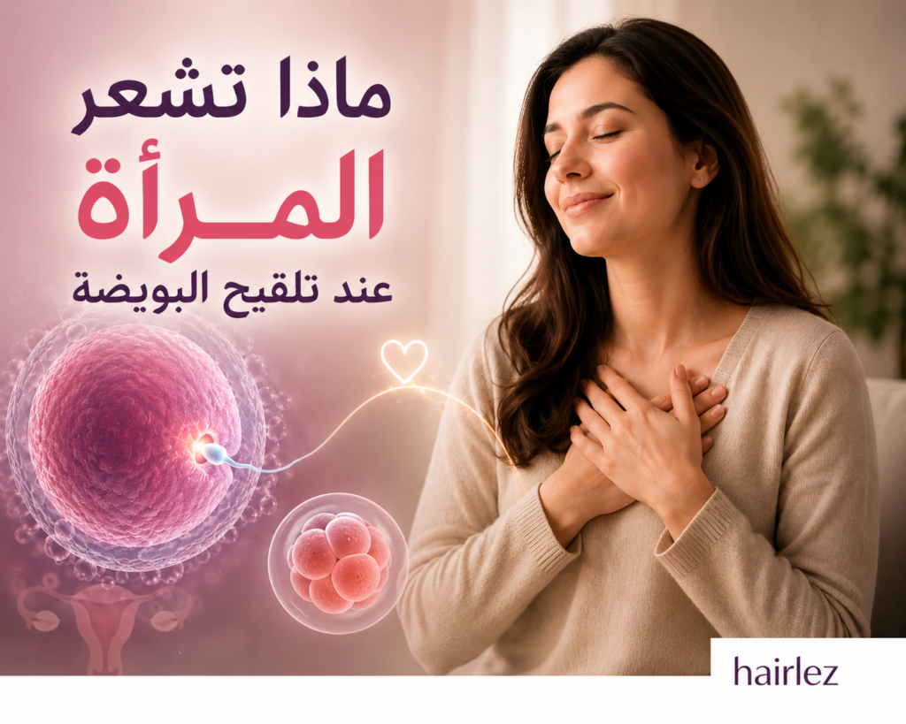 ماذا تشعر المرأة عند تلقيح البويضة